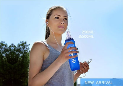 AONIJIE 250ML/350ML/500ML/600ML Portable TPU Soft Water Bottle Folding Soft - Image 9