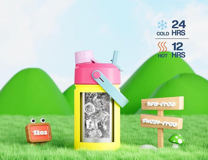 12 oz Kids Insulated Water Bottle - Image 2