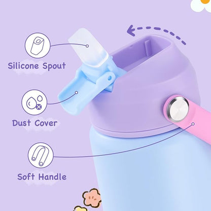 Kerilyn 12oz Kids Water Bottle, Stainless Steel Insulated Water Bottle - Image 3