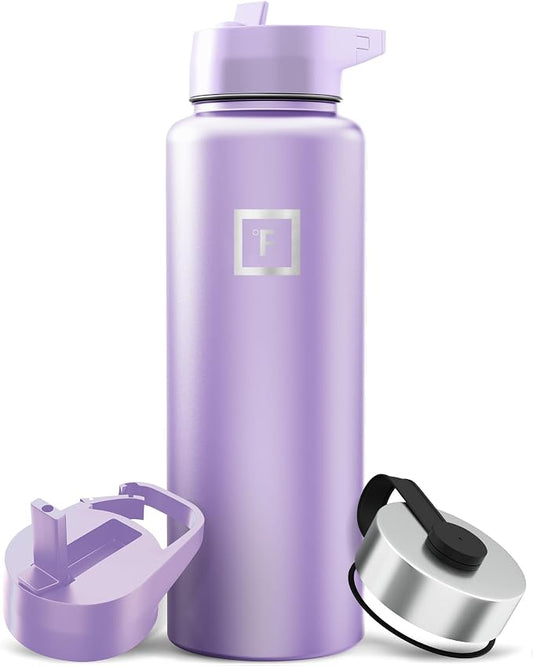 IRON °FLASK Camping & Hiking Hydration Flask - 40 oz Lavender by IronFlask