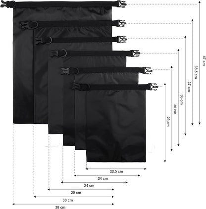 Shappy 6/12 Pcs Waterproof Dry Bags, Lightweight Outdoor Waterproof Dry Stuff - Image 2