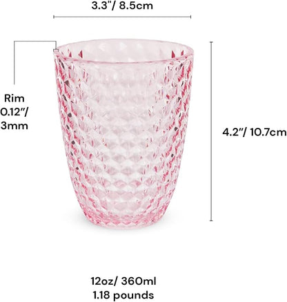 BELLAFORTE Shatterproof Tritan Plastic Short Tumbler, 12 oz - Image 7