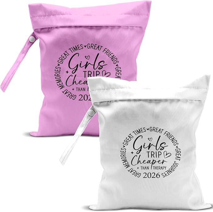 2Pcs Girls Trip Gifts Wet Dry Bag, Beach Bag Wet Bag Favors, Sunscreen Aloha by zcyxuuw