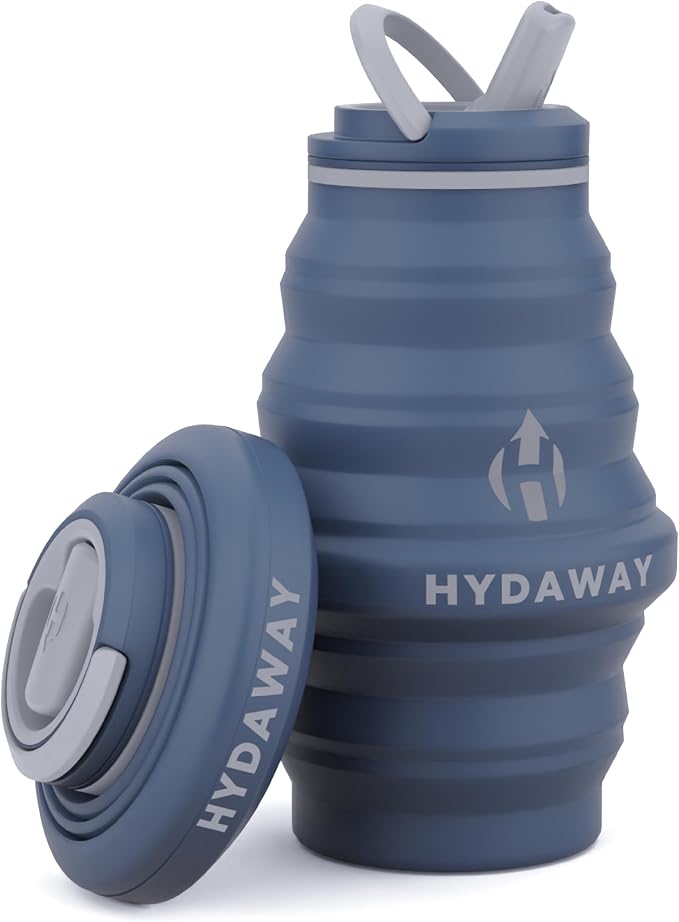HYDAWAY 17oz Travel Collapsible Water Bottle by HYDAWAY
