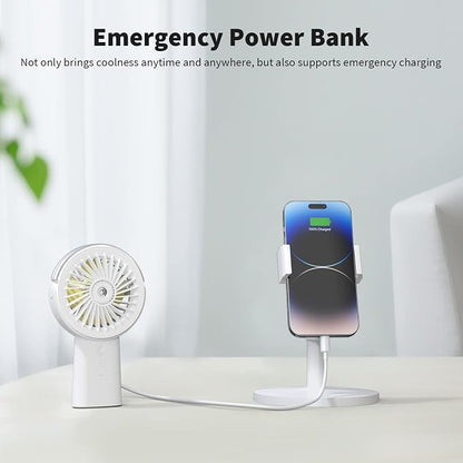 Otlonpe Handheld Misting Fan Portable, Small Personal Hand Held Rechargeable - Image 4