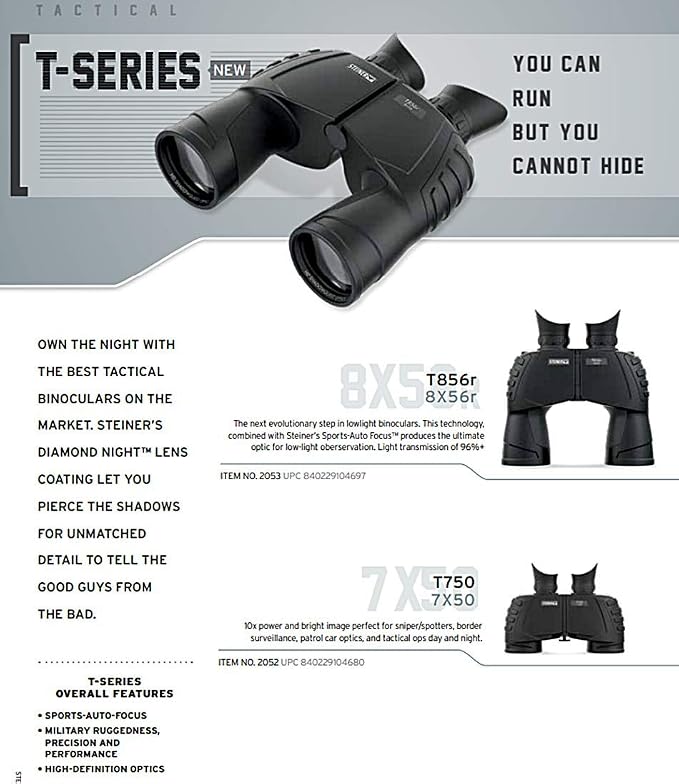 Steiner Tactical Series Binoculars, Lightweight Precision Optics - Image 8