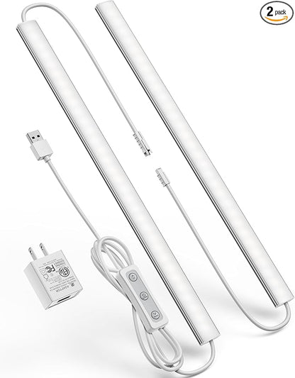 Plug-in Under Cabinet Lighting, Dimmable Counter Lights by Vovamo