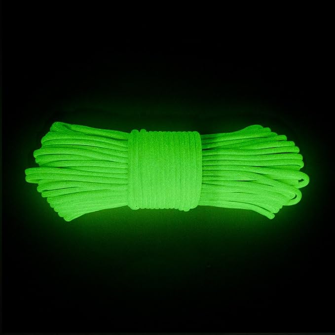 Glow in The Dark Zesty 550lb Paracord – 21 Strand Luminous Parachute Cord - Image 3