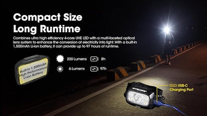 Nitecore NU30 500 Lumen LED Rechargeable Headlamp - Image 8