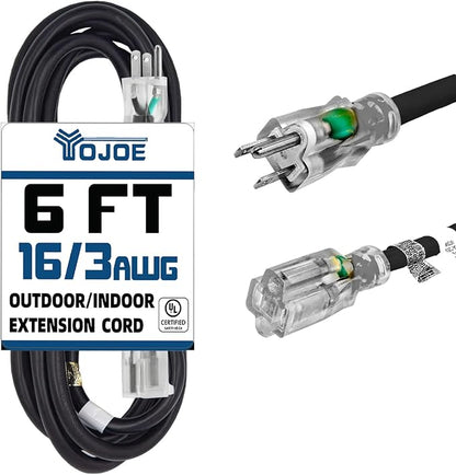YOJOE Indoor Outdoor Extension Cord by YOJOE
