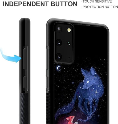 for Samsung Galaxy S20 Plus Case, Galaxy Fox Wolf Pattern Graphic Design Girl - Image 3