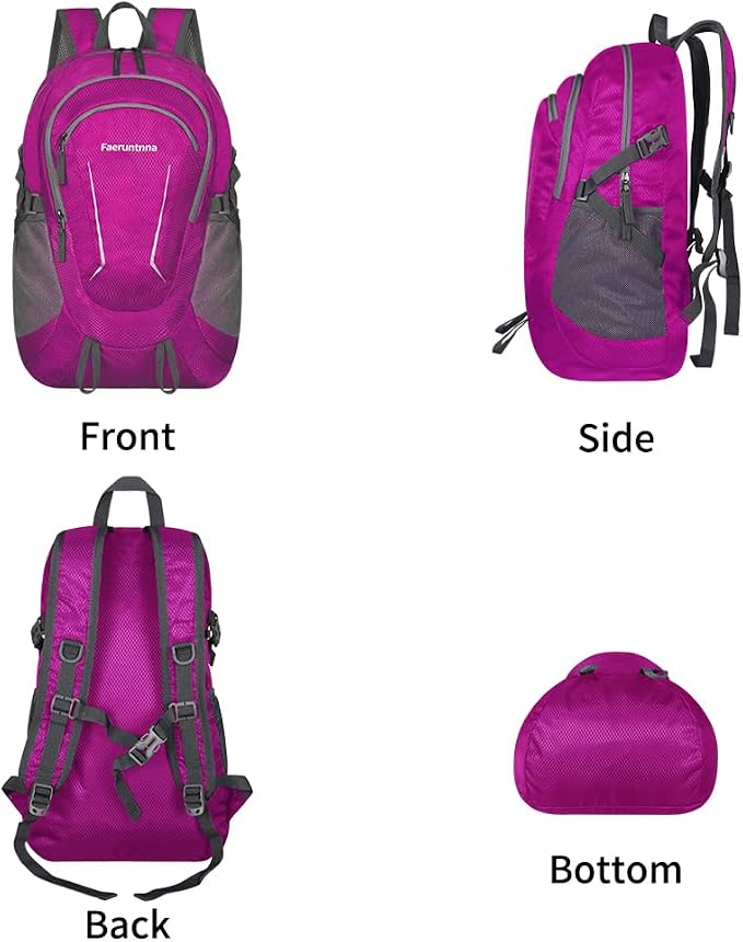 30L Large capacity Lightweight Packable Foldable Backpack，women and men Hiking - Image 5