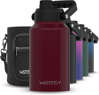WATERSY 2/3 Gallon Water Bottle Insulated, BPA Free&Leak Proof, 87oz Stainless by Watersy