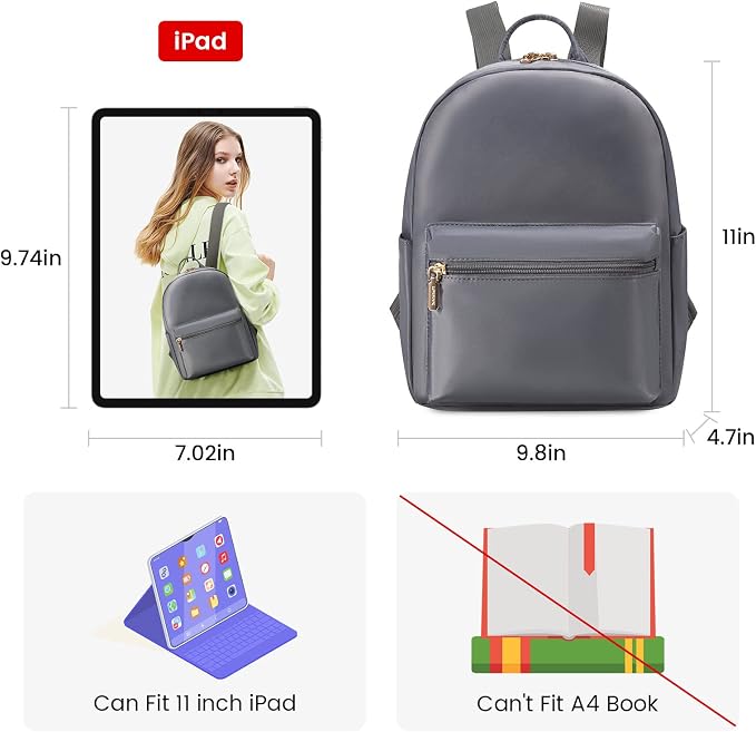 LOVEVOOK Mini Backpack for Women Light Weight Small Waterproof Backpack Purses - Image 4