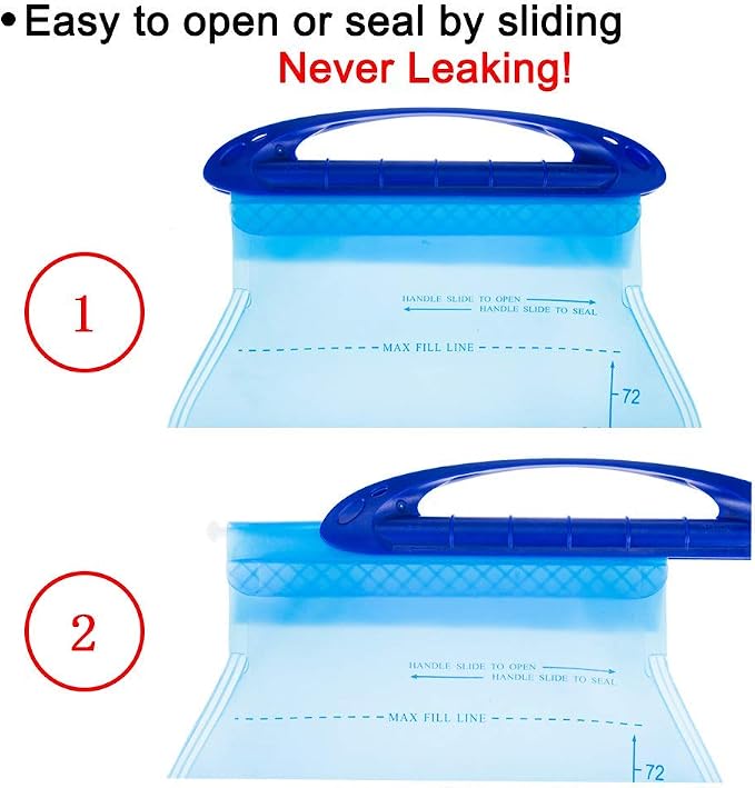 WACOOL 2L 2Liter 70oz 3L 3Liter 100oz BPA Free PEVA Hydration Pack Bladder - Image 4