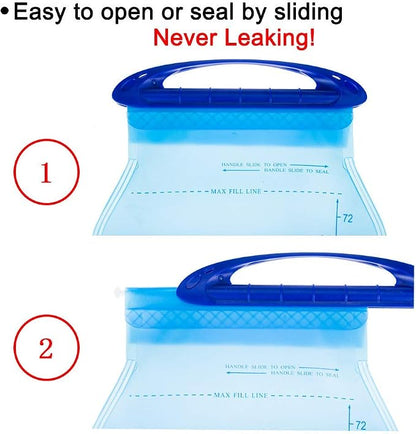 WACOOL 2L 2Liter 70oz 3L 3Liter 100oz BPA Free PEVA Hydration Pack Bladder - Image 4