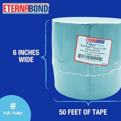 EternaBond RoofSeal Gray 6" x50' MicroSealant UV Stable RV Roof Seal Repair - Image 5