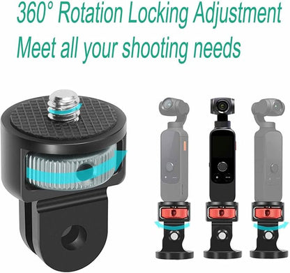 Aluminum Camera Tripod Adapter 1/4"-20 Conversion Adapter Mounts Compatible - Image 5