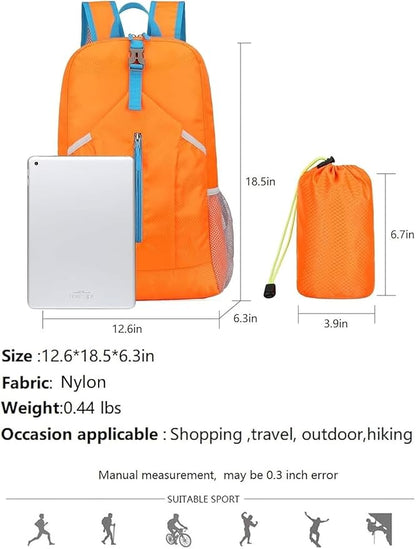 levayhill 25L Foldable Hiking Backpack Lightweight Packable Basic-Daypack - Image 7