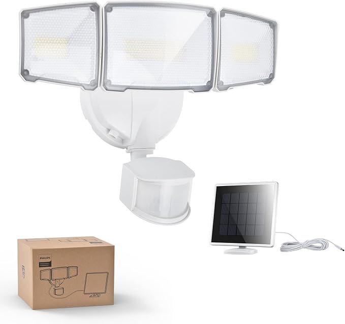 Philips 3600LM Solar Security Lights w/PIR Motion Sensor Outdoor, Waterproof by PhilipsLightingLED