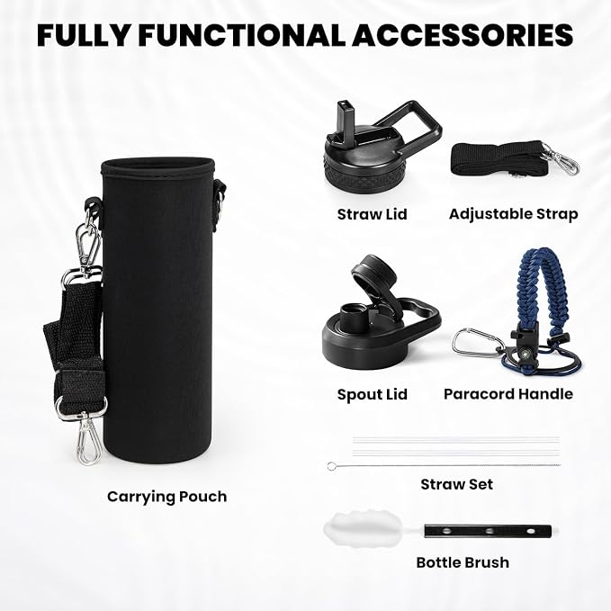 RAYMYLO Insulated Water Bottle 24oz, Triple Wall Vacuum Stainless Steel - Image 6