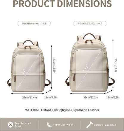 GOLF SUPAGS Laptop Backpack for Women Slim Computer Bag Work Travel College - Image 5