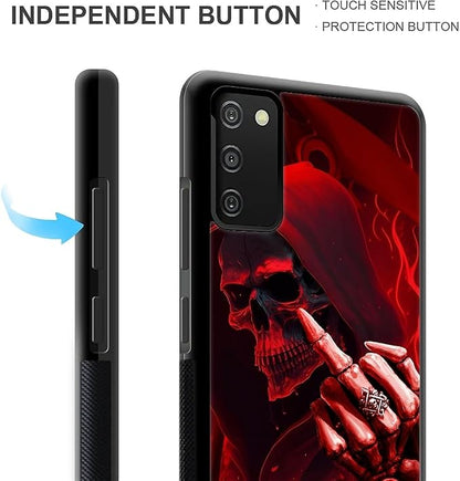 for Samsung Galaxy S20 FE Case, Gestures Funny Skull Pattern Graphic Design - Image 4