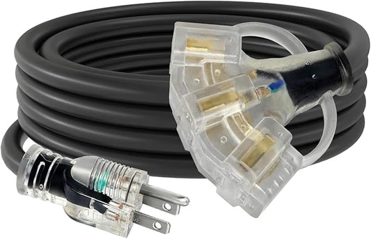 2FT 12/3 Outdoor Extension Cord by AHSGMK