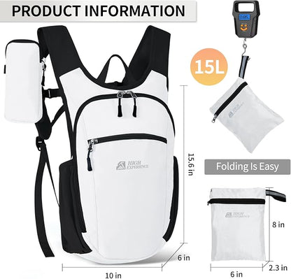 Hiking Backpack 10L/15L Small Daypack Lightweight Packable Travel Foldable - Image 3