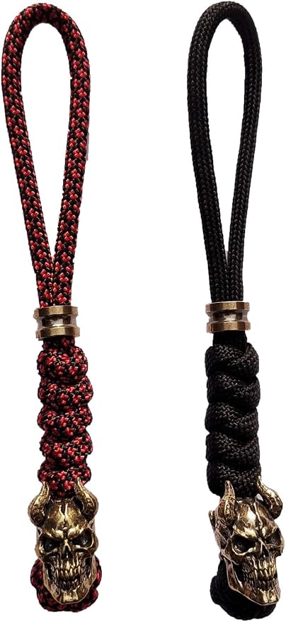 Knife Lanyards with Brass Beads, Paracord Lanyard, Tactical Lanyard by bralafia