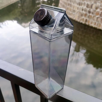 Jinberry 500ml/17Oz Cute Leakproof Milk Carton Water Bottle Portable Drinkware - Image 6