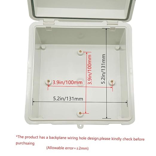 Zulkit Junction Box ABS Plastic Dustproof Waterproof IP65 Electrical Boxes - Image 5