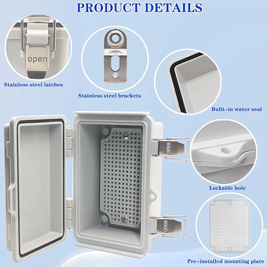 Waterproof Electrical Box Junction Box Weatherproof IP67 ABS Plastic Enclosure - Image 3