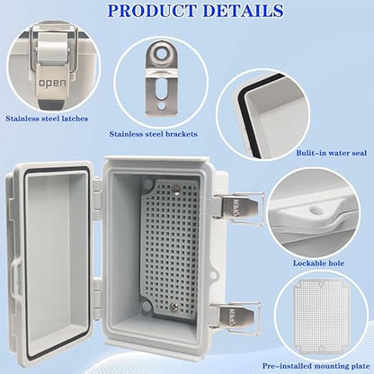 Waterproof Electrical Box Junction Box Weatherproof IP67 ABS Plastic Enclosure - Image 3