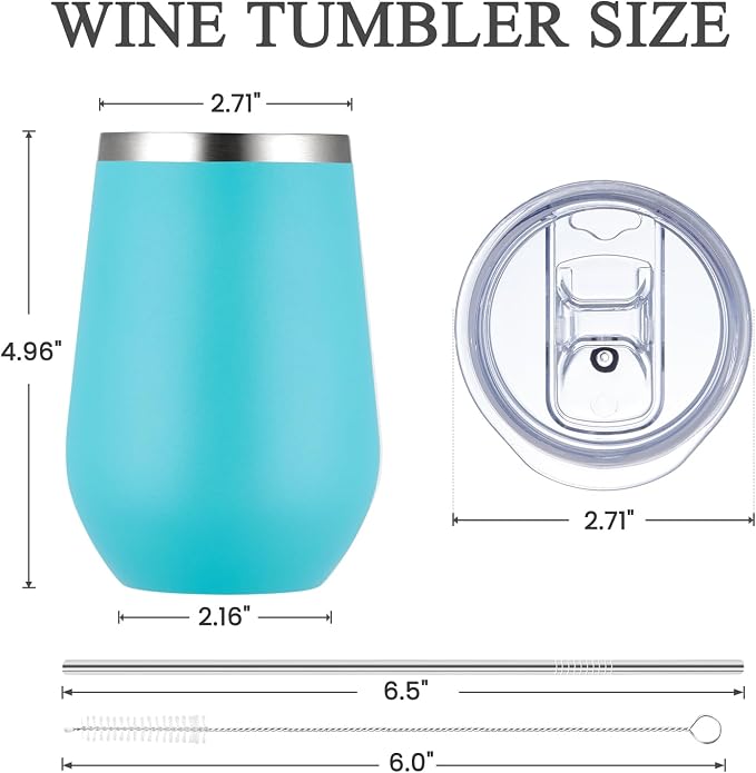 MEWAY 12oz Insulated Wine Tumbler - Image 6