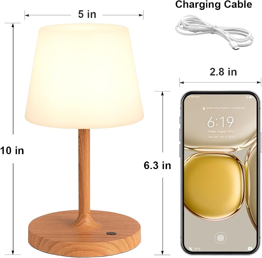 Kakanuo Cordless Shower Lamp Waterproof, Cordless Lamp - Image 6