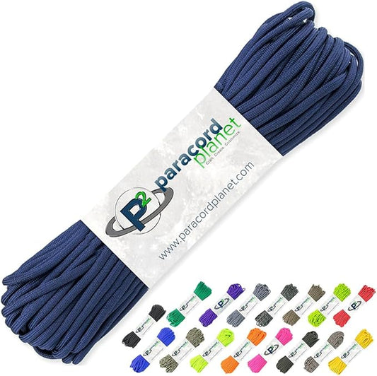 Paracord Planet 100' Hanks Parachute 550 Cord Type III 7 Strand Paracord Top 40 by ParacordPlanet