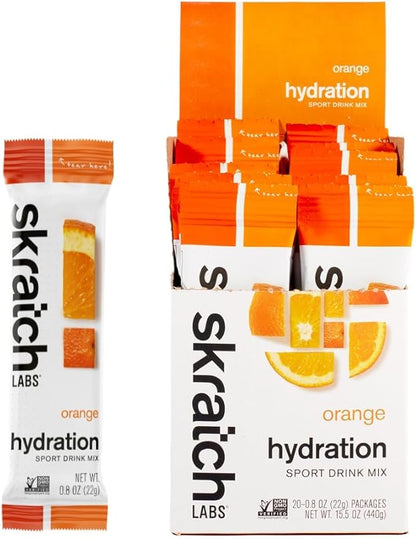 Skratch Labs Hydration Sports Drink Mix Packets – Real‑Fruit Electrolyte Powder by SkratchLabs