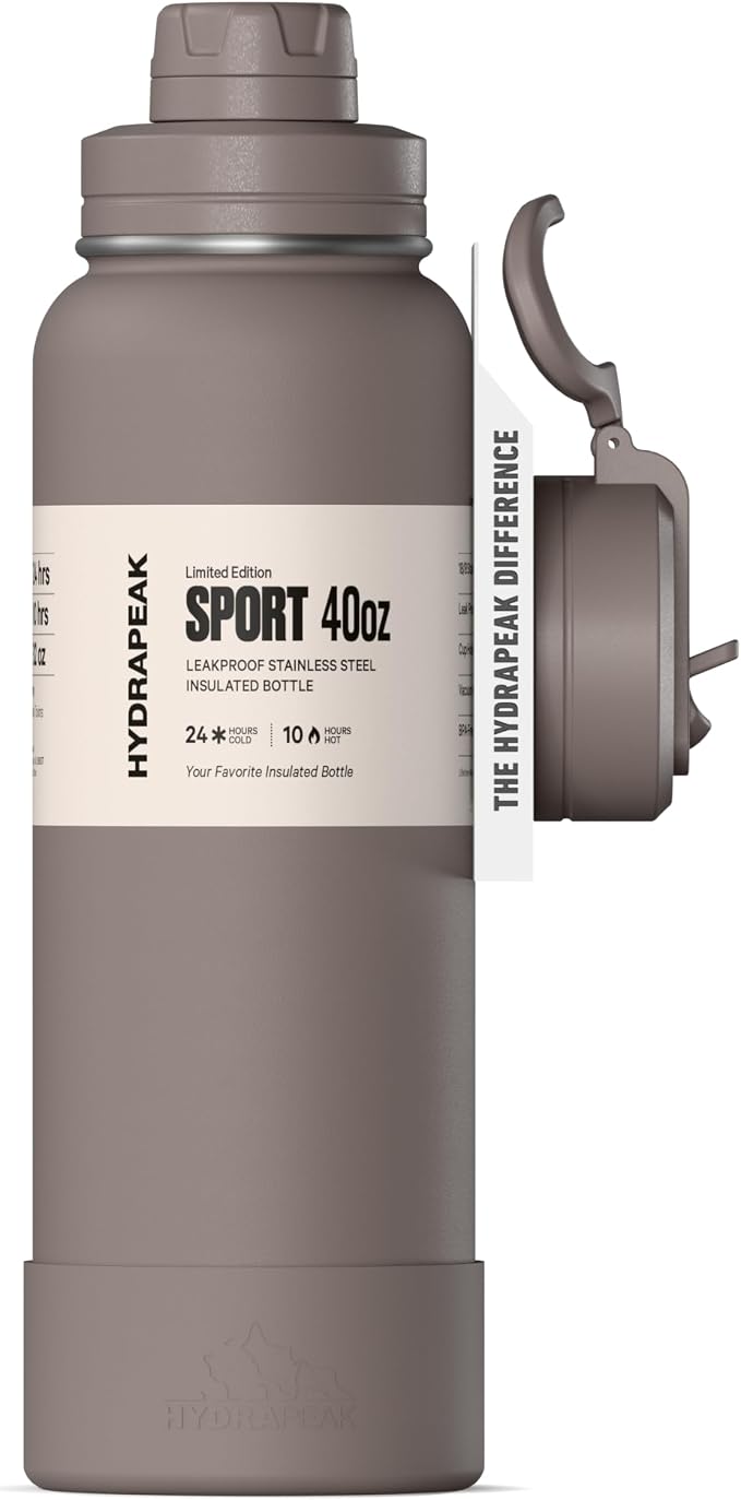 Hydrapeak 40oz Sport Insulated Water Bottle by HYDRAPEAK