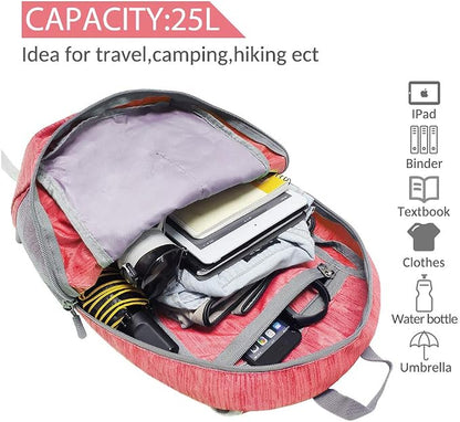 ZOMAKE 25L Ultra Lightweight Packable Backpack, Foldable Hiking Backpacks Water - Image 3