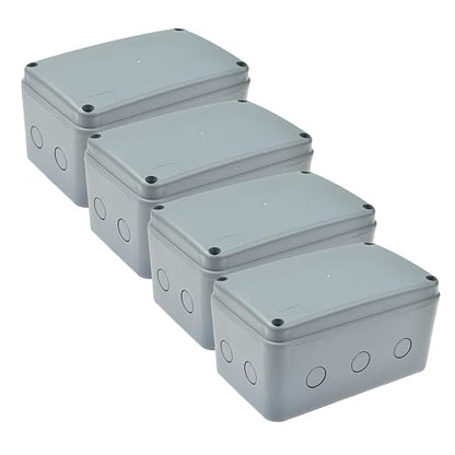Nineleaf 4 PK ABS Plastic Dustproof Waterproof IP66 Junction Box Outdoor by NineLeaf