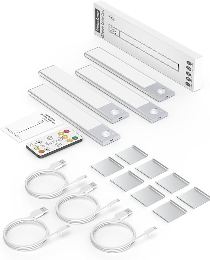 8" Ultra-Thin Under Cabinet Lighting Wireless, Aluminum Alloy Under Counter - Image 7