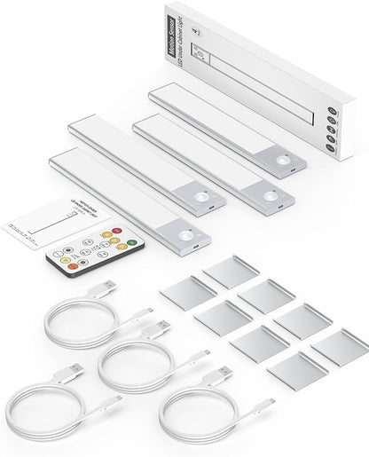 8" Ultra-Thin Under Cabinet Lighting Wireless, Aluminum Alloy Under Counter - Image 7