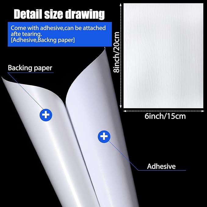 Mudder Vinyl Siding Repair Kit 6 x 8 Inch Vinyl Siding Patch Self Adhesive PVC - Image 2