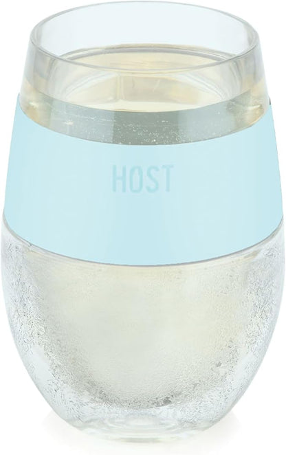 HOST Wine Freeze Cooling Cup, Plastic Double Wall Insulated Freezable Drink by HOST