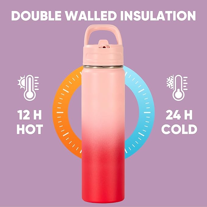 Fijinhom 24oz Insulated Stainless Steel Water Bottle - Image 5