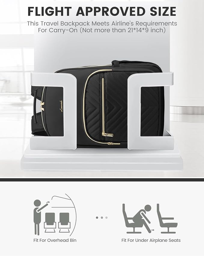LOVEVOOK Laptop Backpack Purse for Women, Work Travel Computer Bags, College - Image 8