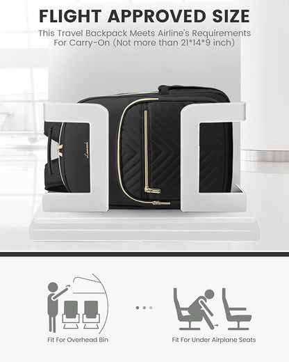 LOVEVOOK Laptop Backpack Purse for Women, Work Travel Computer Bags, College - Image 8