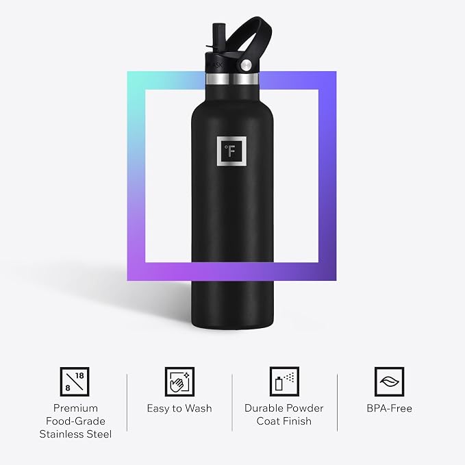 IRON °FLASK Camping & Hiking Hydration Flask - 32 oz Day & Night - Image 5