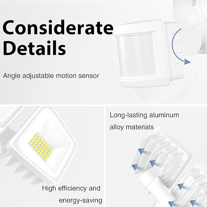 Onforu 150W 15000LM LED Security Lights Motion Sensor Outdoor, Dusk to Dawn - Image 8